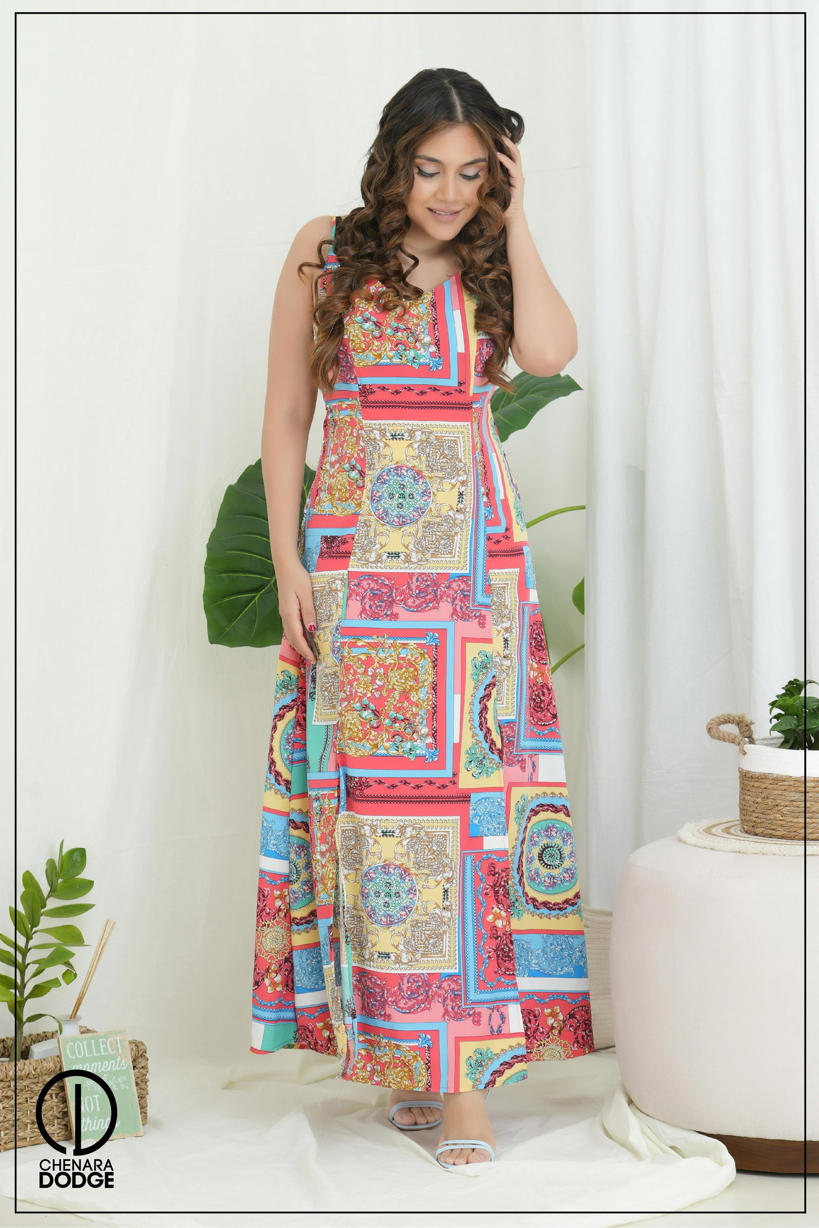 Elegant Printed Dress Sarah main image 0